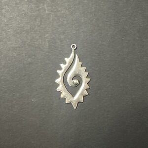 Vintage Sterling Silver Open Work Tribal Design 1.5" Mexico